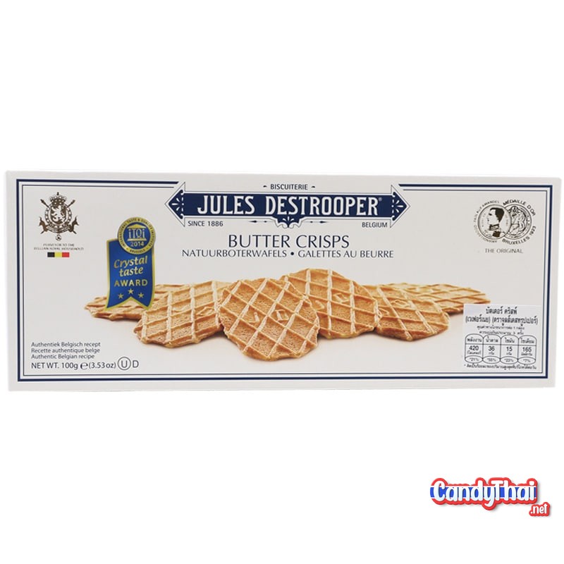 Jules Destrooper Butter Crisps 100g. Candy Thai