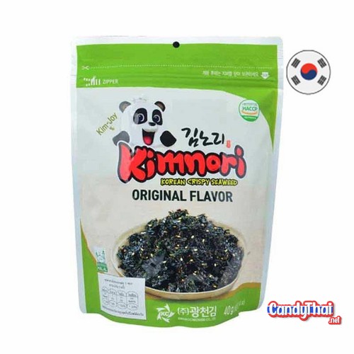Kim Nori, seaweed, seasoned, original flavor 40 grams Candy Thai