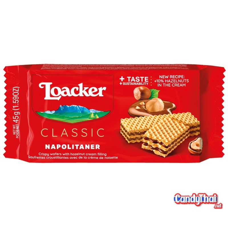 Loacker Wafer Hazelnut 45g. Candy Thai