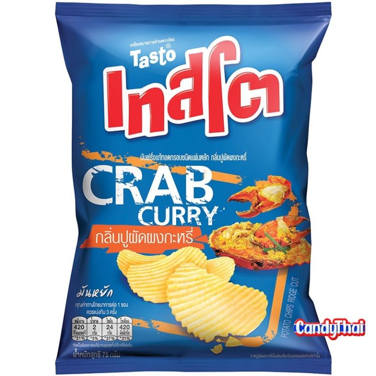 Tasto Potato Chip Crab Curry Flavored 69g. Candy Thai