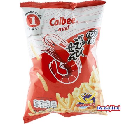 Calbee Prawn Crackers Original Flavoured 60g. - Candy Thai